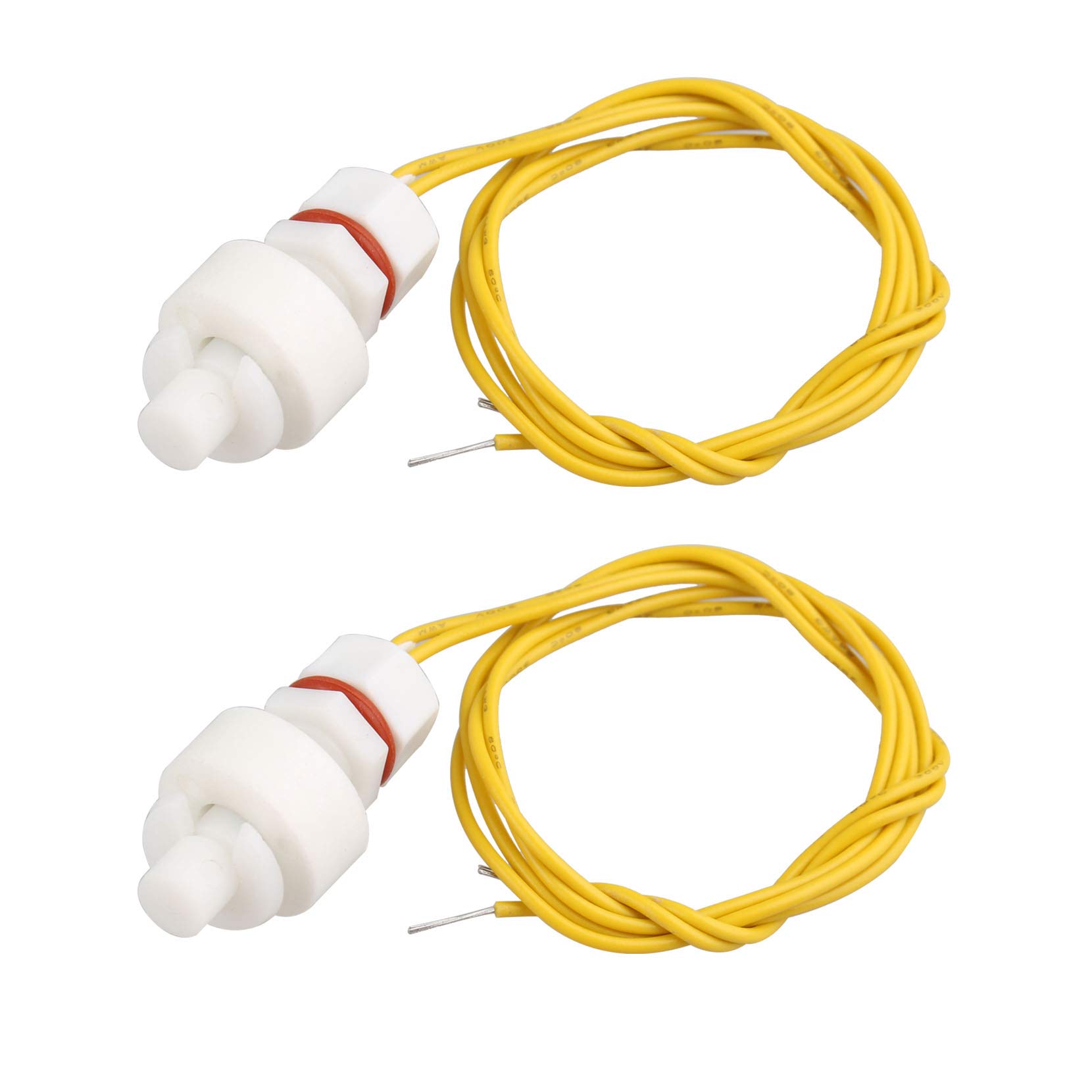 HALJIA 2PCS ZP2508 Mini Liquid Water Level Sensor Vertical Float Switch Tank Liquid Water Sensor Floating Switches L = 25mm