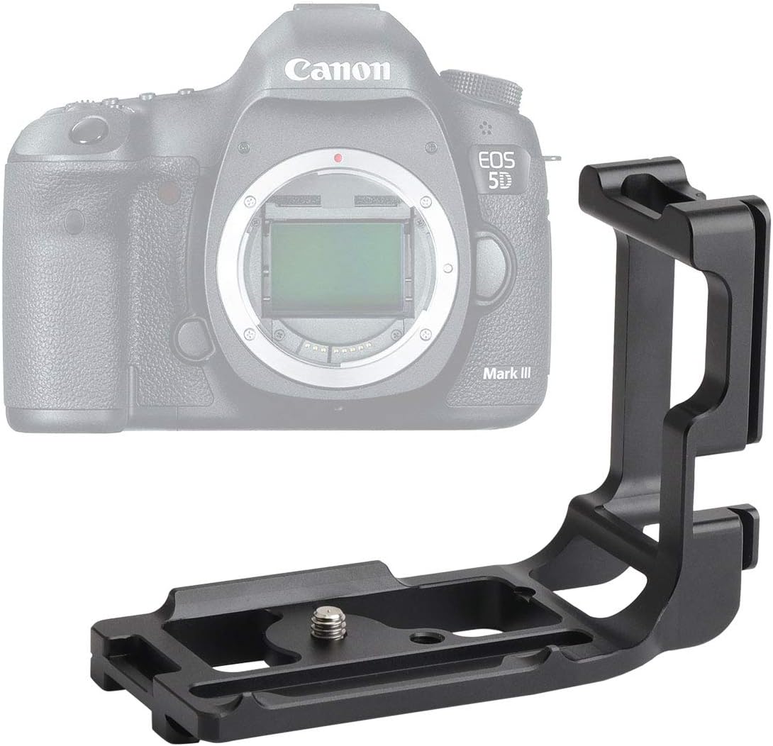 Zhiyou L Bracket Plate for Canon EOS 5D Mark III IV 5D3 5D4 Camera Fits Arca-Swiss Standard