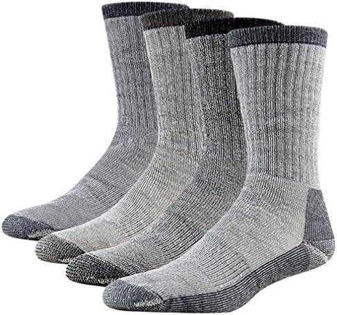 RTZATWool Socks, Merino Wool Hiking Outdoor Cushioned Thermal Thick Moisture Wicking Athletic Crew Socks