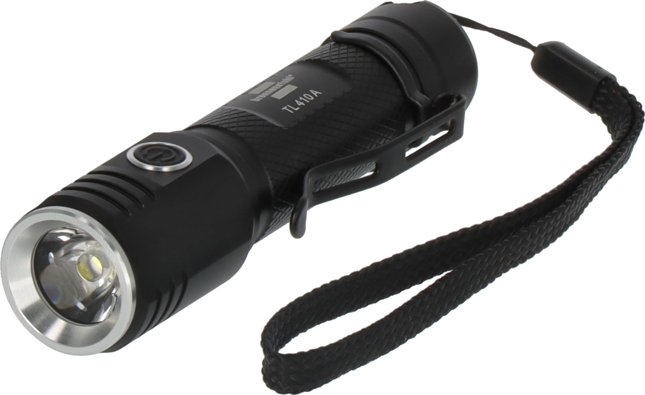 Brennenstuhl Rechargeable Torch LED LuxPremium TL 410 A/Flashlight with Bright Osram-LED (400lm, up to 29h Burn time, 131m Light Range, Splash-Proof IP44)