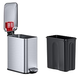 iTouchless 1.32 Gallon SoftStep 2.0 Bathroom Trash