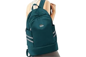 SYCNB Gym Backpack for Women with Shoes Compartment & Wet Pocket, Large Women Travel Backpack Water Resistant, Sports Swimming Backpack Gym Bag