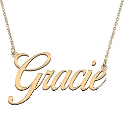 HUAN XUN Customized Custom Simple Any Name Necklace