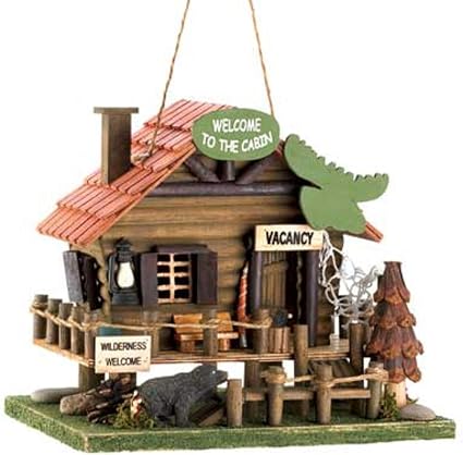 Amazon Com 15281 Wholesale Woodland Cabin Birdhouse Garden Decor