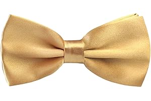 Alizeal Mens Adjustable Pre-tied Solid Bow Tie