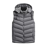 QWENTMTNTY Mens Outerwear Puffer Vests Casual
