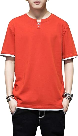 Amazon Tシャツ メンズ 半袖 カットソー 白 スポーツシャツ 服 シャツ カジュアルシャツ 黒 トップス 無地 夏 おしゃれ 綿100 大きいサイズ ゆったり 薄手 M 4l Tシャツ カットソー 通販
