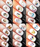 Minnie Mouse Minnie Mouse Classic Nail Art Waterslide Decals Assortment Mega Pack! - Salon Quality Over 400 Nail Decals - Mickey Minnie Mouse Ears Head Disney castle and more