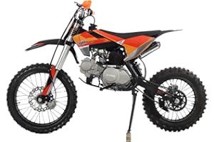 X-PRO X9 125cc Dirt Bike Adults Pit Bike 125 Pitbike,Big 17"/14" Tires! (Orange)