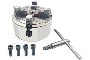 K72-125 Lathe Chuck 5 Inch 4-Jaw,Lathe Chuck Independent Reversible Jaw,Metal Turning Machine Accessories,for Lathes Machine 