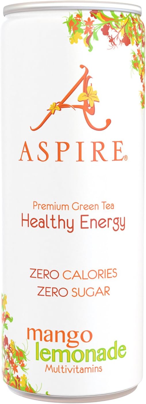 Aspire Mango Lemonade Healthy Energy Drink (24x250ml): Amazon.fr: Epicerie