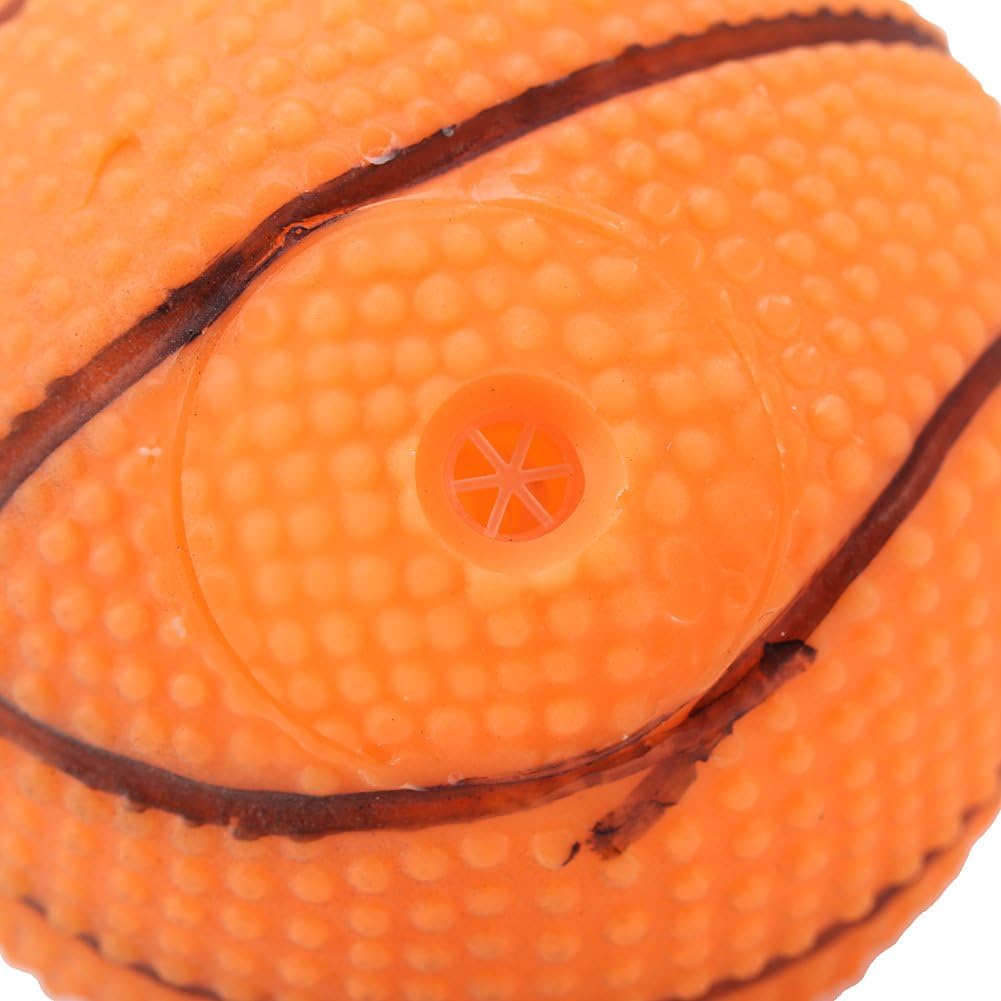 EECOO Basketball Soccer, Natural Rubber Pet Training Toy, Lead-free & Chemical-free Chewing Sound Ball, Soft & squeaky - Image 4