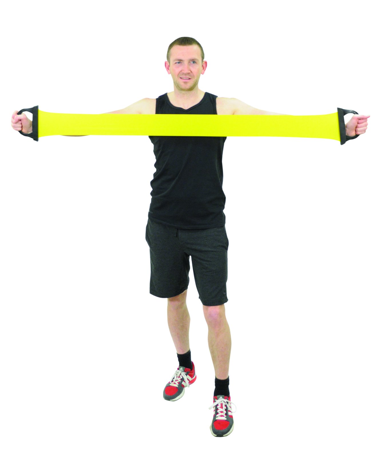 Aidapt Resistance Exercise Band with Integral Handles for Improved Grip. Ideal for use during Rehabilitation when building up muscle strength. Multitude of uses and exercises. Comes in 2 lengths. (Short 600mm)
