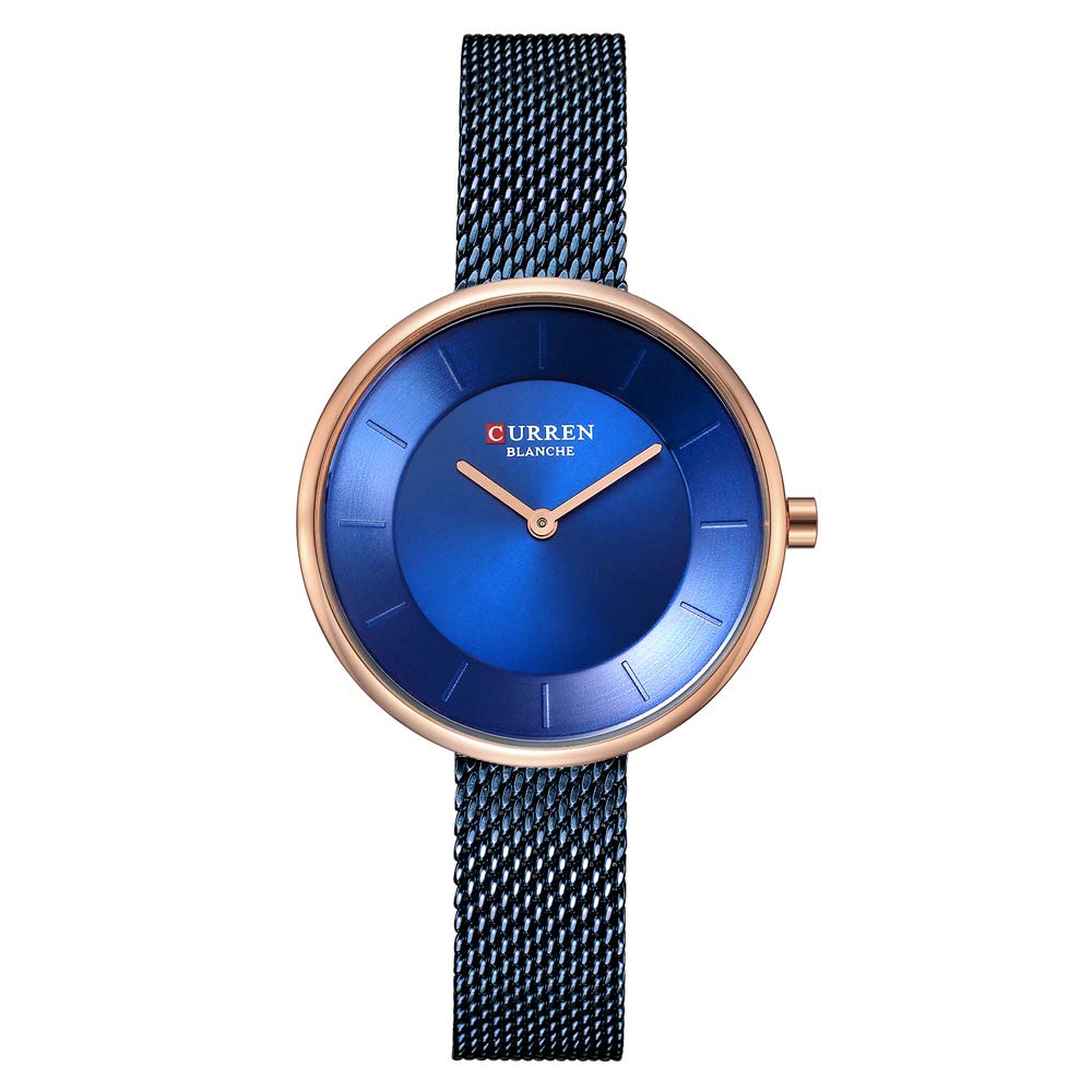 Women Watches,CURREN Quartz Analog Calendar,Wrist Watch for Women, Fashion Waterproof Stainless Stee