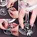 Stefania Sole Wine Glass Charms – Steel Rings with Beads and Stainless Steel Charms – Unique Design, Handmade Accessories - Set of 6, for Weddings, Dinners & Parties – Animals World