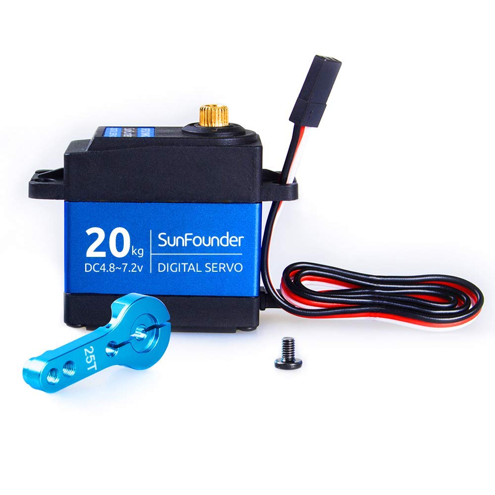 SUNFOUNDER 20 kg Servo Motor High Torque Servo, TD8120MG Metal Gear Digital Servo, Aluminium Case, 270° Angle Control for RC Robot Cars