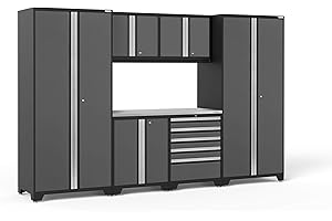 NewAge Products 52053 Pro 3.0 Series Stainless Steel Storage Set (7 Piece), Gray