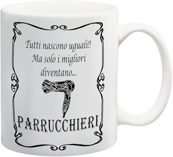 Image Tazza Mug Solo I Migliori Diventano Parrucchieri Divertente Amazon It Casa E Cucina