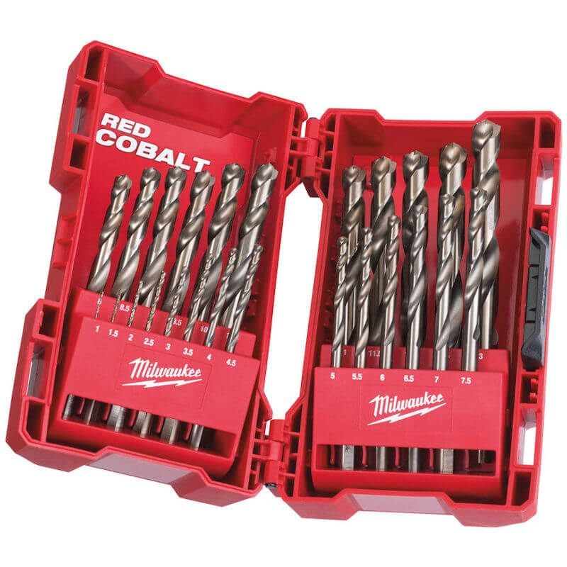 Milwaukee Kit CX Plastic de 25 Brocas HSS-G Cobal