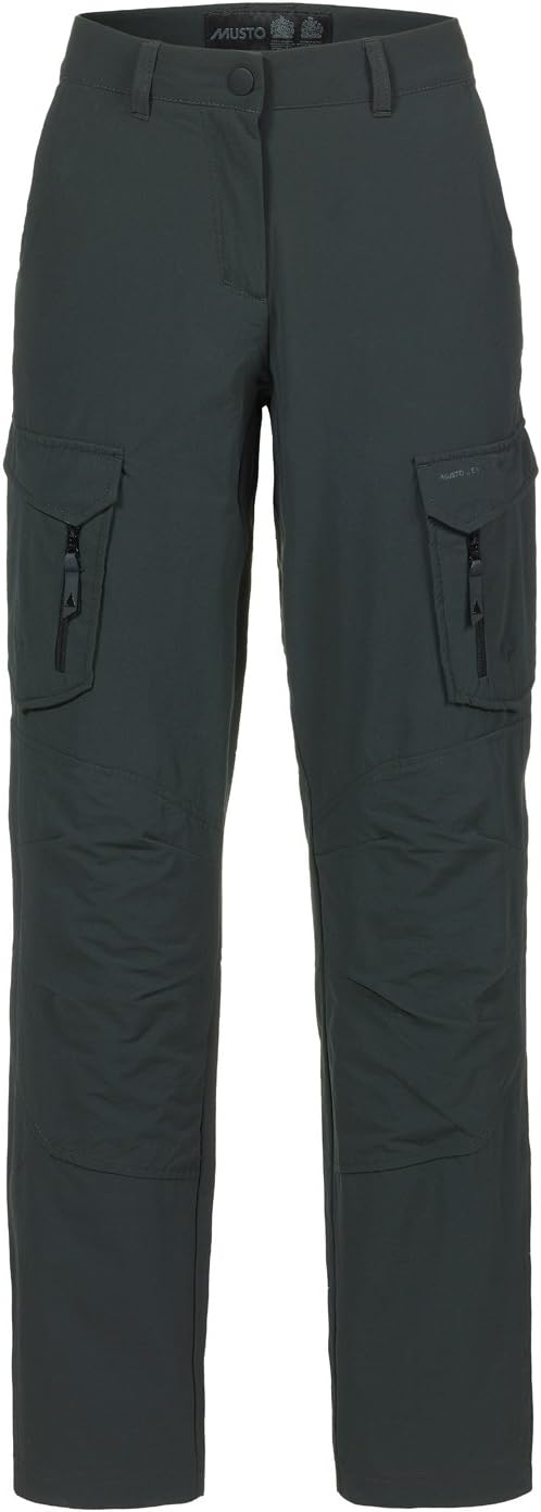 Musto Womens Essential UV Fast Dry Sailing Trousers in Carbon - Long Leg 85cm - Fast drying with UV protection
