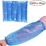 HOT BARGAINS 100 x Disposable Arm Sleeves Covers Blue Plastic Over sleeves view 5