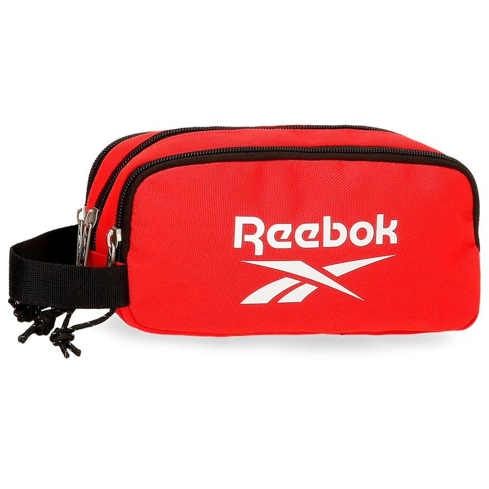 Reebok Boston Pencil Case, 3 Compartments, Red, 22 x 10 x 9 cm, Polyester