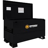 Northern Tool 48in. Jobsite Box, 48in.W x 24in.D x 28in.H, Black | Heavy-duty steel construction, Secure tool storage, Jobsite-ready design, Shop and field organization, Portable setup