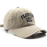 Florida Hat Distressed Vintage Basebal Cap Cotton Sun Hat Trucker Cap