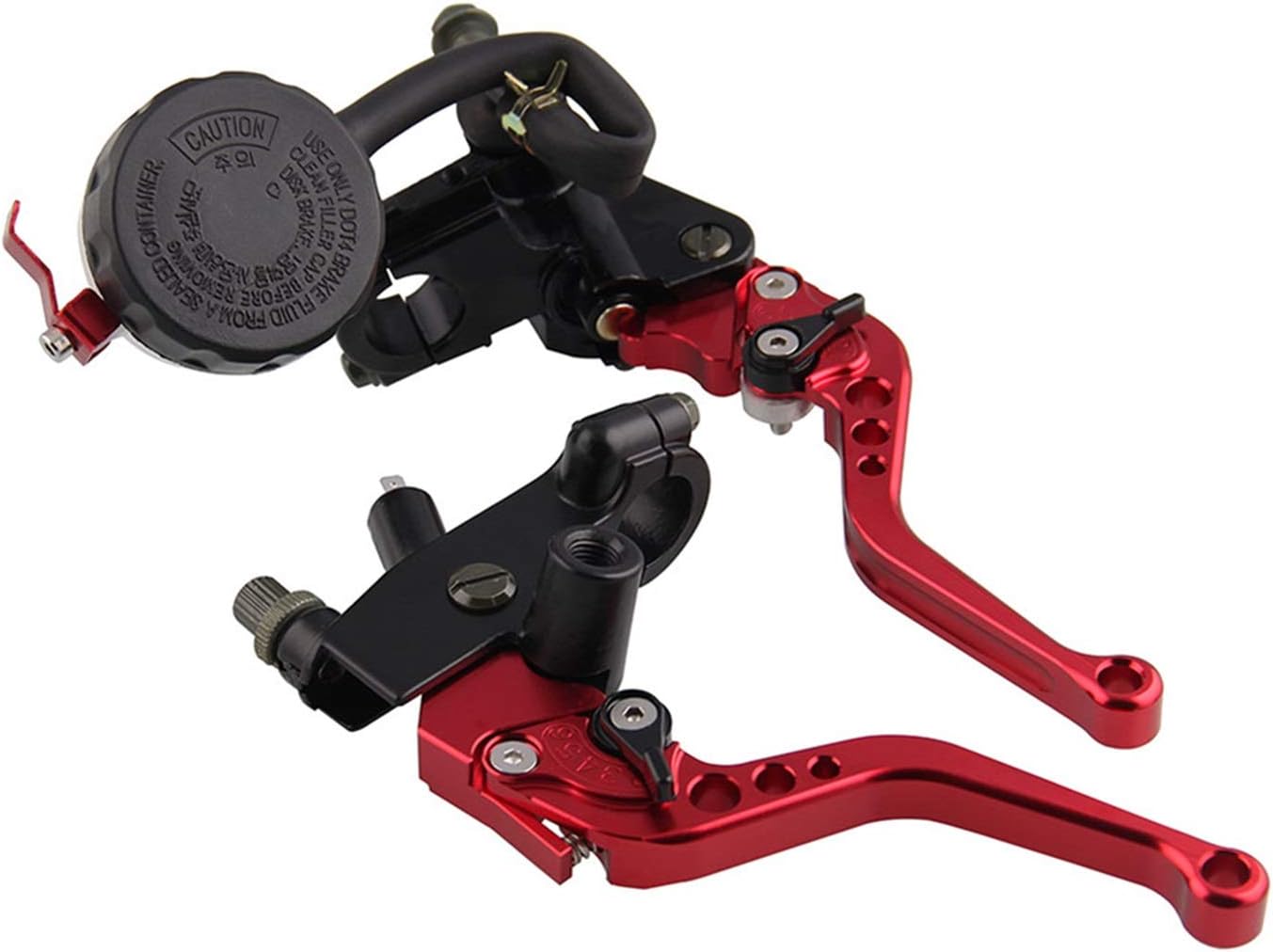 Universal 7/8'' 22mm Front Brake Clutch Master Cylinder Reservoir Levers Motorcycle Accessories Motorcycle care (Color : Red)