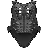 PELLOR Motorcycle Armor Vest Chest Back, Motocross Body Guard Vest Skiing Riding Skating Anti-Fall Vest Protective Gear