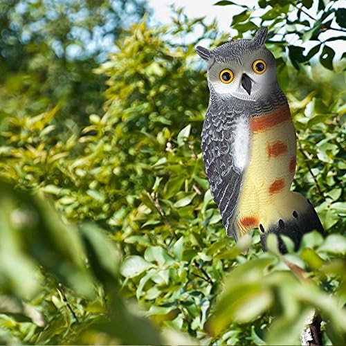 QingYou-Bird Repellent Owl - Scare Eye Owl - Horned Owl Pest Repellent Garden Protector Animal Bird Contral