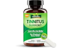 LOVE LIFE SUPPLEMENTS Tinnitus Relief Supplement, Tinnitus Relief for Ringing Ears, Natural Treatment for Reduce Ear Noise & Improve Hearing, 120 Capsules (2-Mon Supply)