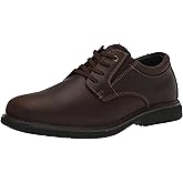 Nunn Bush Mens Otto Plain Toe Oxford Leather Lace Up with Lightweight Sole