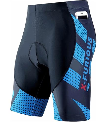 Pantalones Cortos Ciclismo NUCKILY - Montaña Secado Rápido | Hombre Holgados Transpirables Bolsillos