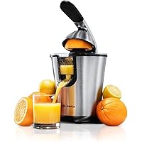 Eurolux Citrus Juicer | Powerful Electric Orange Juicer with New and Improved Easy Juicing Technology | Stainless Steel Orang