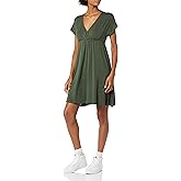 Amazon Essentials Women's Surplice Dress (Available in Plus Size)