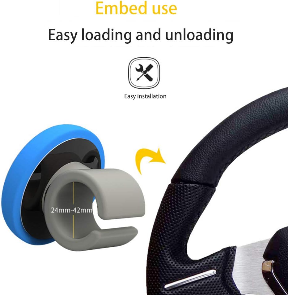 AINAAN Steering Wheel Spinner Knob,Car Booster Mini Power Handle for All Vehicle Auto SUV Truck Vans (Black)