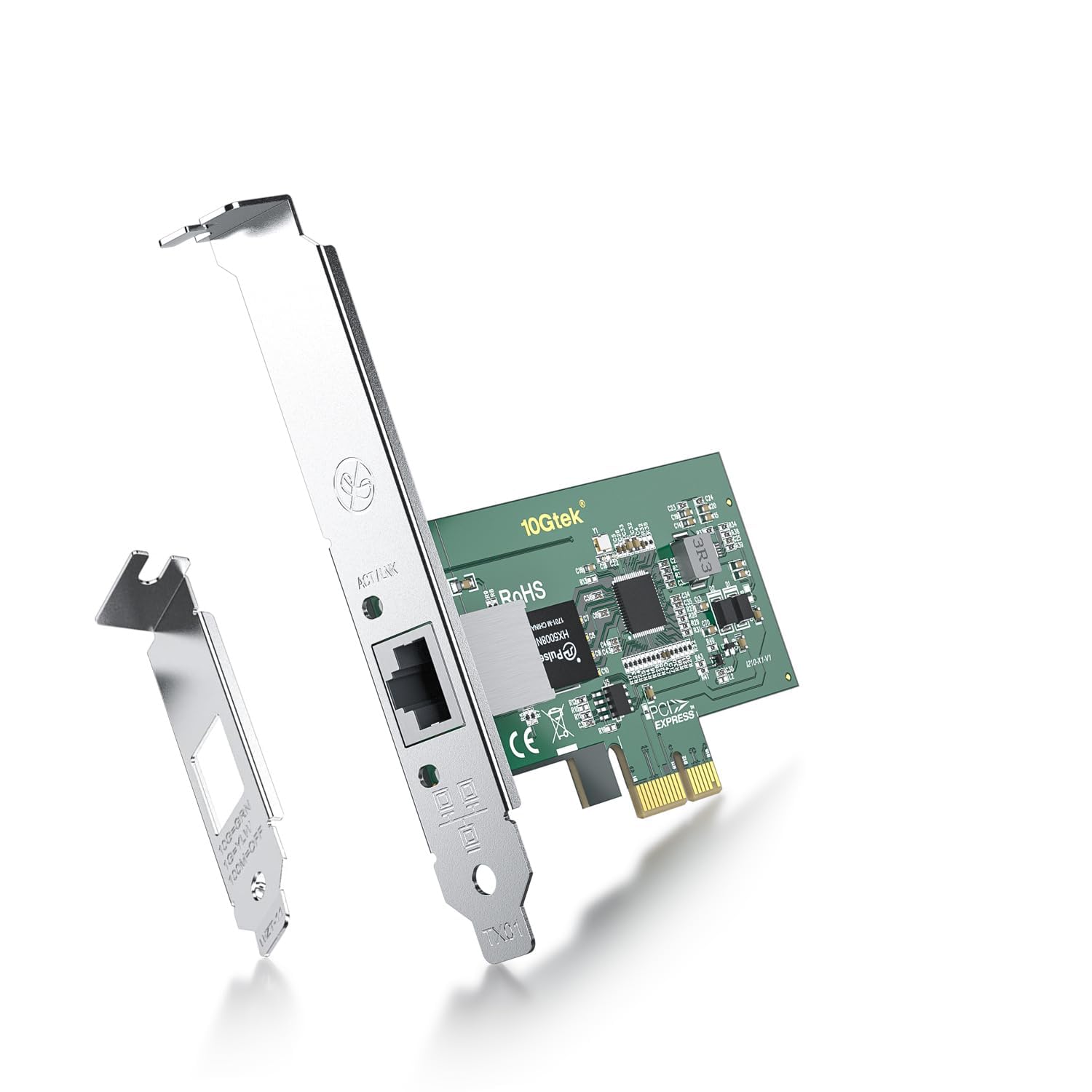 ipolex 1.25G Ethernet Network Card, 1x RJ45+ Port, 10GbE NIC Compare to Intel I210-T1, Support Windows Server/Windows/Linux/VMware (Not Support Windows XP, Mac OS, Bypass Mode)
