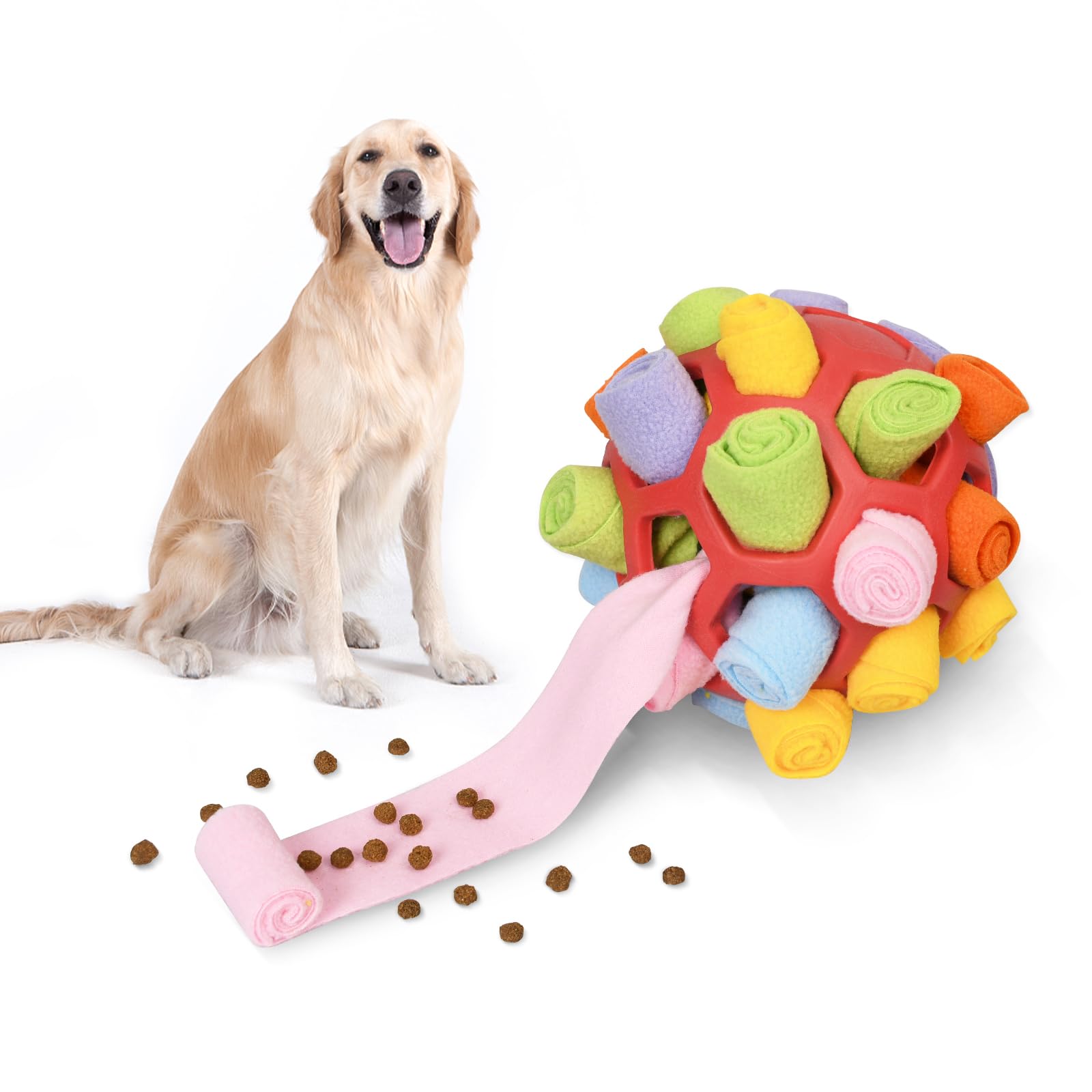 WAONIQ Snuffle Ball for Dogs, Snuffle Ball, Sniffing Rug Sniffing Toy, Training the Sense of Smell, Snuffle Ball, Interactive Dog Toy, Intelligence Toy