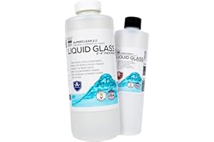 FGCI Deep Pour Epoxy Resin Liquid Glass 48 oz Kit, 2-4 inch Amazing Clear Resin Flower Preservation Kit, Wood Inlay High Temp Heat UV Resistant Epoxy, Bubble Free Food Grade Safe Low Viscosity
