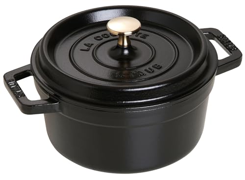 STAUB Cocotte, Cast Iron Casserole 20 cm, 2.2 L, Induction, Made in France