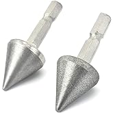 scottchen PRO Woodworking Square Hole Drill Bit Sharpener Mortise Chisel Bit Sharpening Tool Up to 1/2" Bit Grit #220/600-2Pack