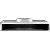 BUILDMART - 24" Plenum Box for [24" Linear Slot Diffuser - (2 Slot) Double Slot] Premium Insulated Galvanized Sheet Metal Plenum Box for Heating and Cooling - Texas Buildmart