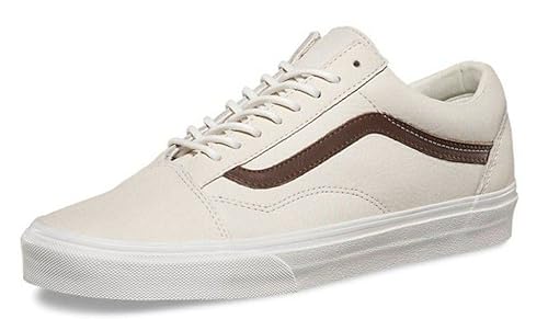 vans old skool blancos piel