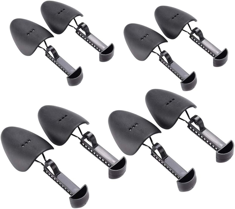 4 Pairs of Shoe Trees | 8 Premium Adjustable Length Shoes Shaper | Shoe Form Toe and Heel Guard