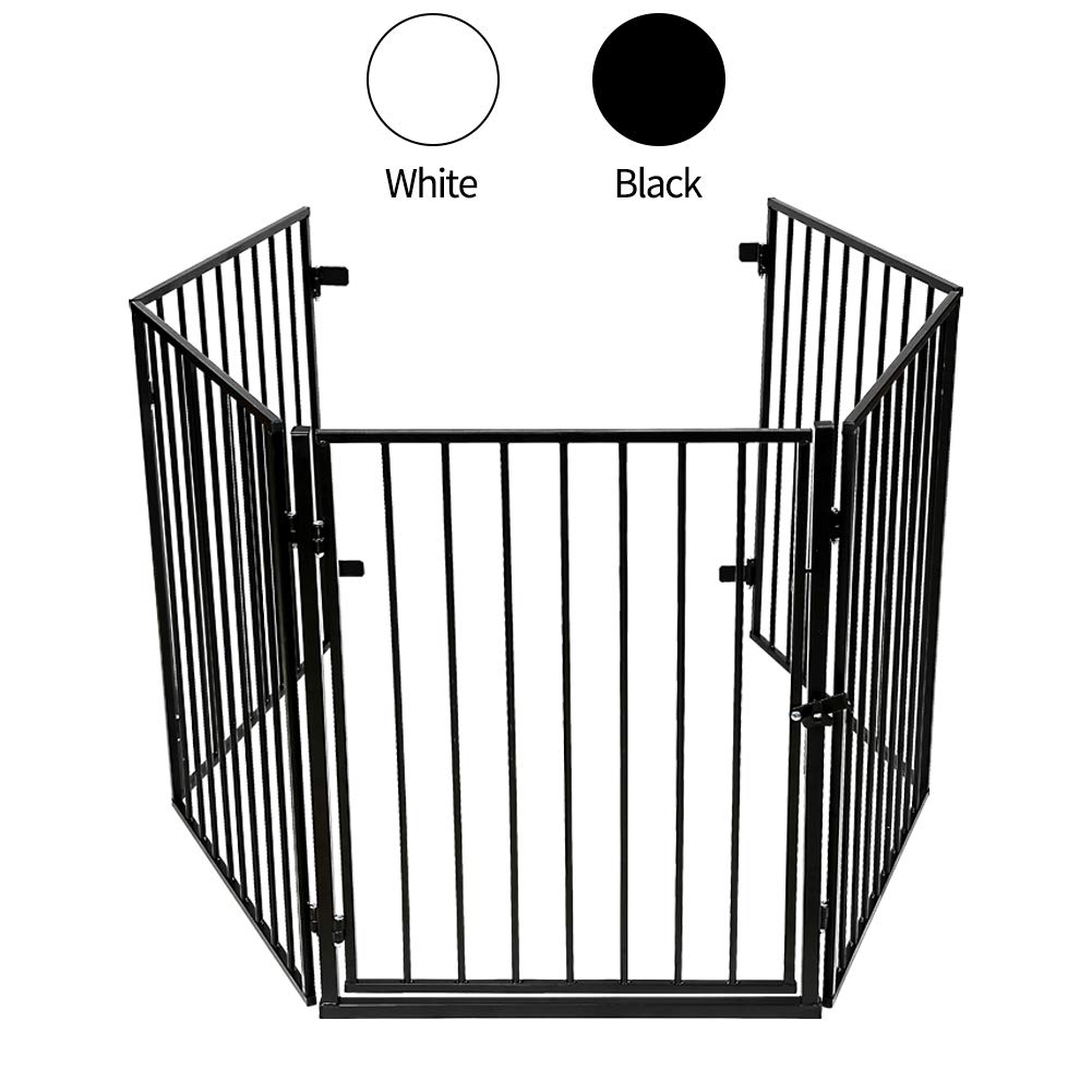 Cclife Barriere De Securite Parefeu De Cheminee Enfant Bebe Pare Feu De Cheminee Grille De Protection Porte Pare Poele 300x74 Cm Securite Bebe Puericulture Centroarco Com