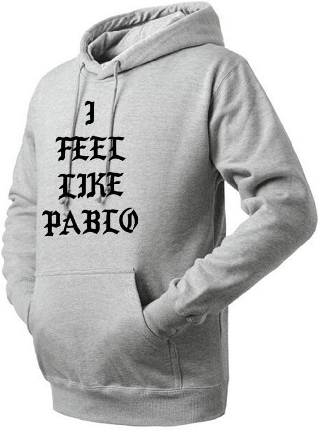 Unisex I feel Like Pablo Hoodie (Gray Large)