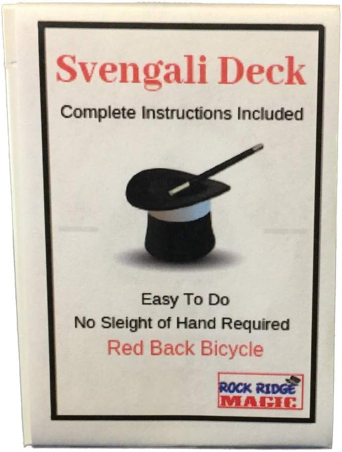 Rock Ridge Magic Bicycle Svengali Deck - Red, Medium