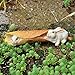Top Collection Miniature Fairy Garden and Terrarium Rabbits Bunnies Playing with Leaf