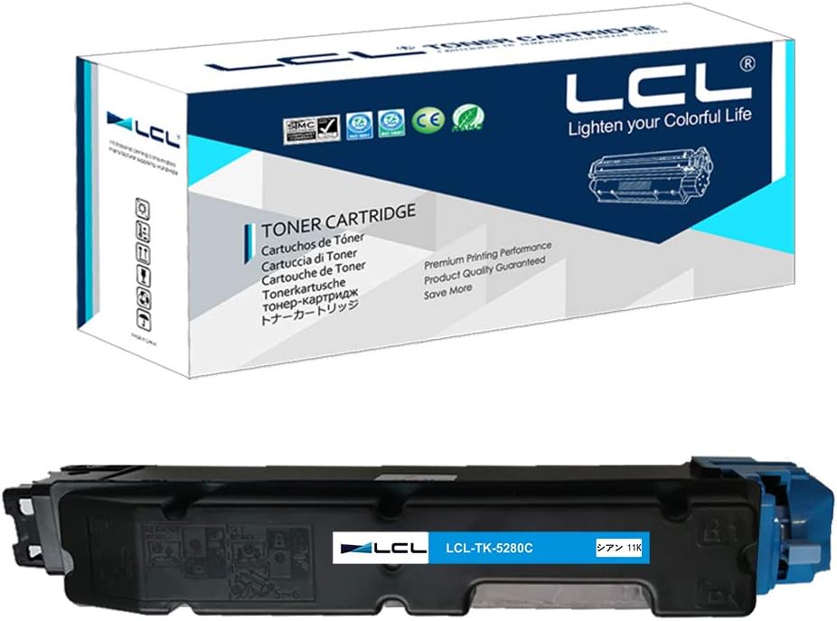 LCL TK-5280 Cyan Toner Cartridge Replacement for Kyocera TK5280 TK-5280 TK-5280C Replacement for Kyocera Ecosys P6235 P6235cdn M6235cidn M6635cidn (1 Pack)